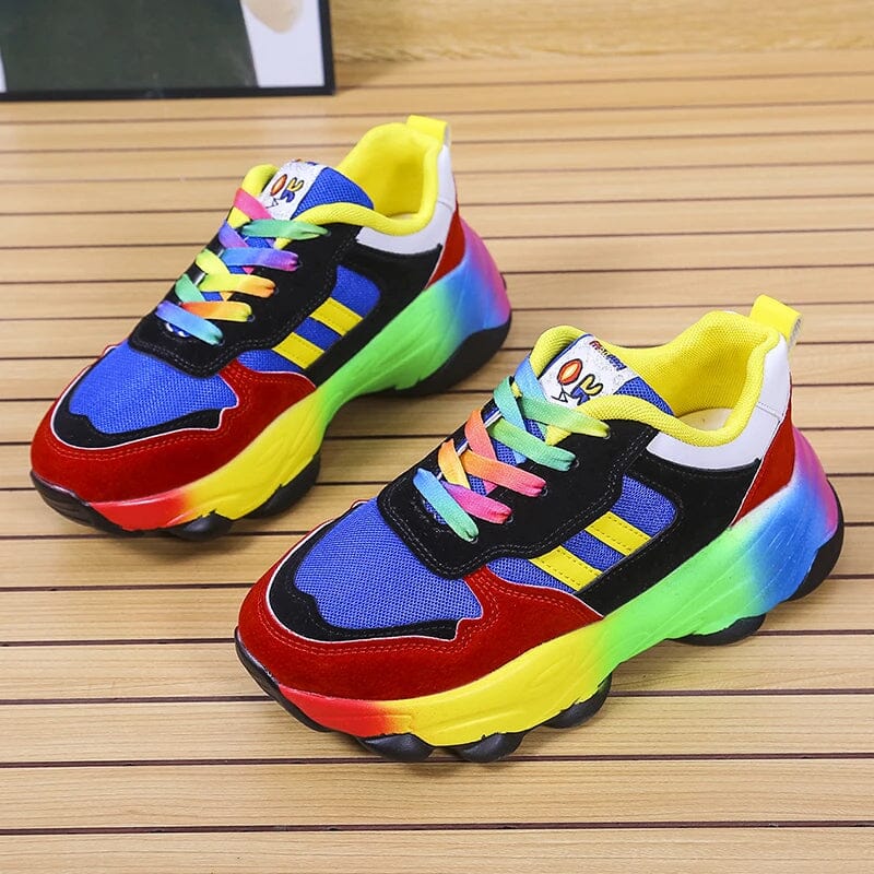 Ergonomic Rainbow Sneakers