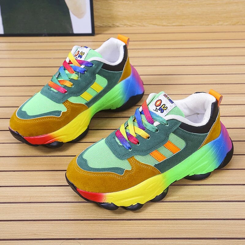 Ergonomic Rainbow Sneakers