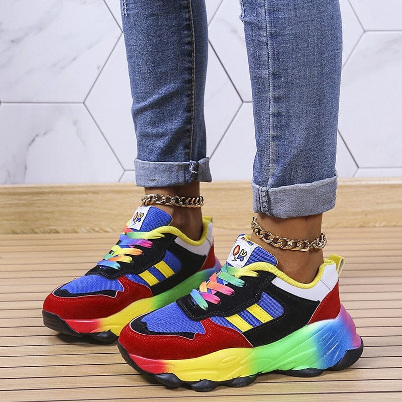 Ergonomic Rainbow Sneakers