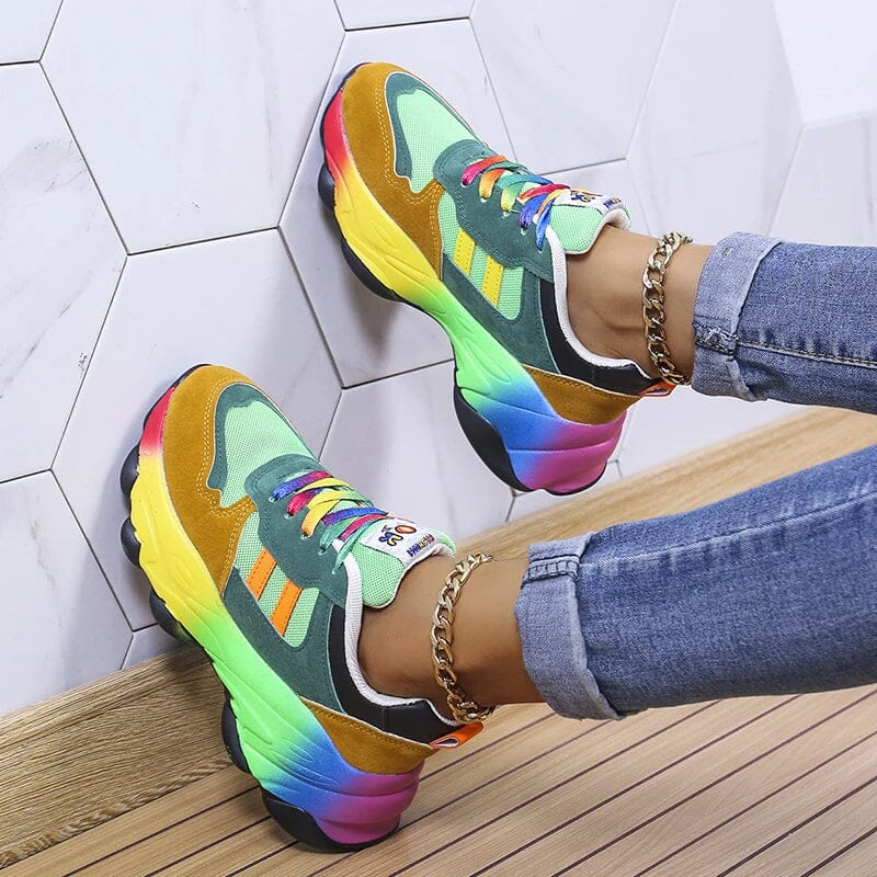 Ergonomic Rainbow Sneakers