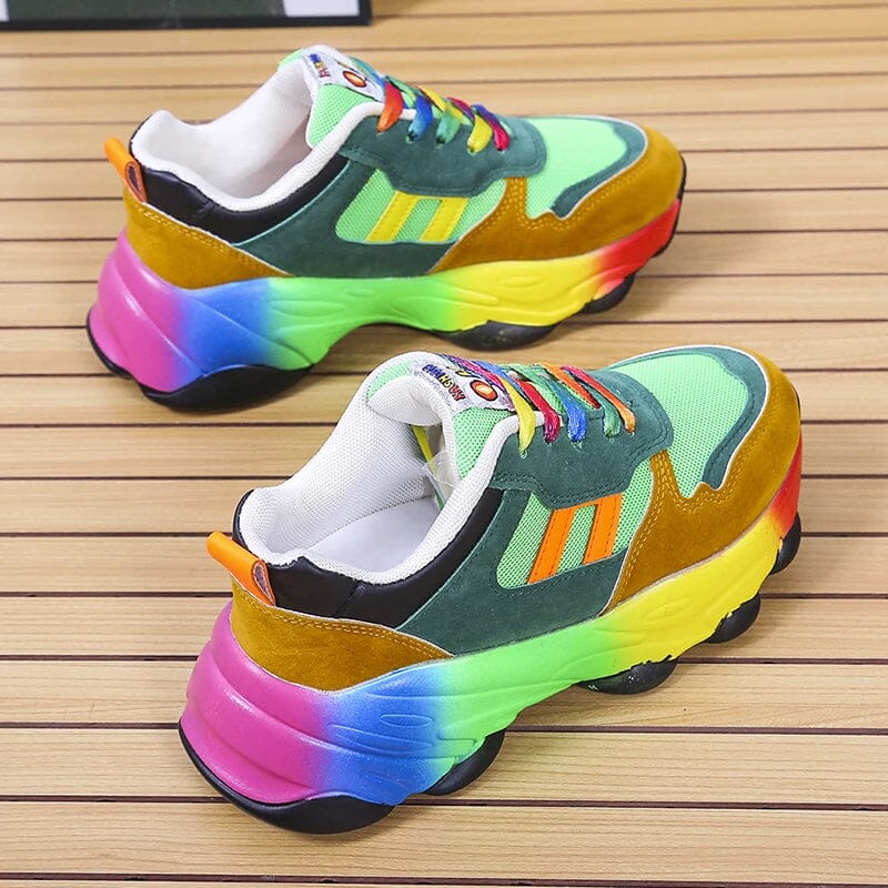 Ergonomic Rainbow Sneakers