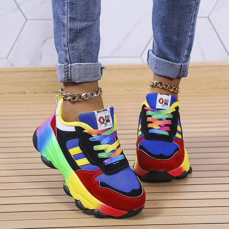 Ergonomic Rainbow Sneakers
