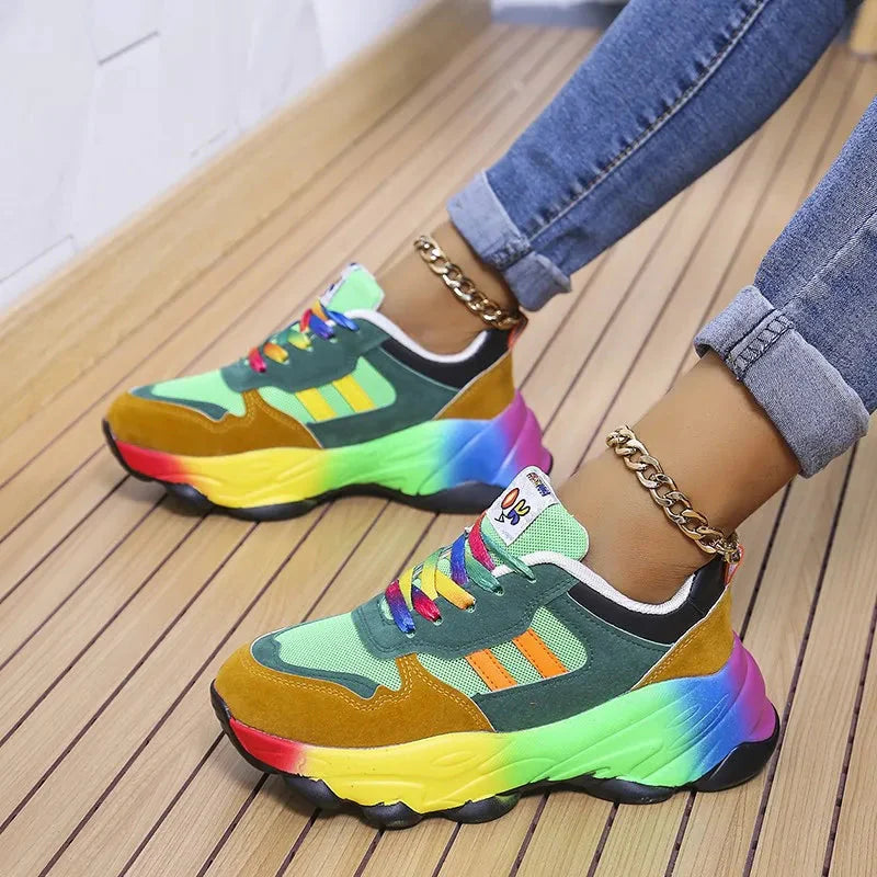 Ergonomic Rainbow Sneakers
