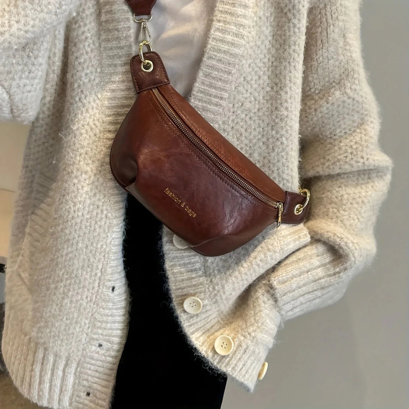 Estelle Retro Leather Crossbody Vintage Bag