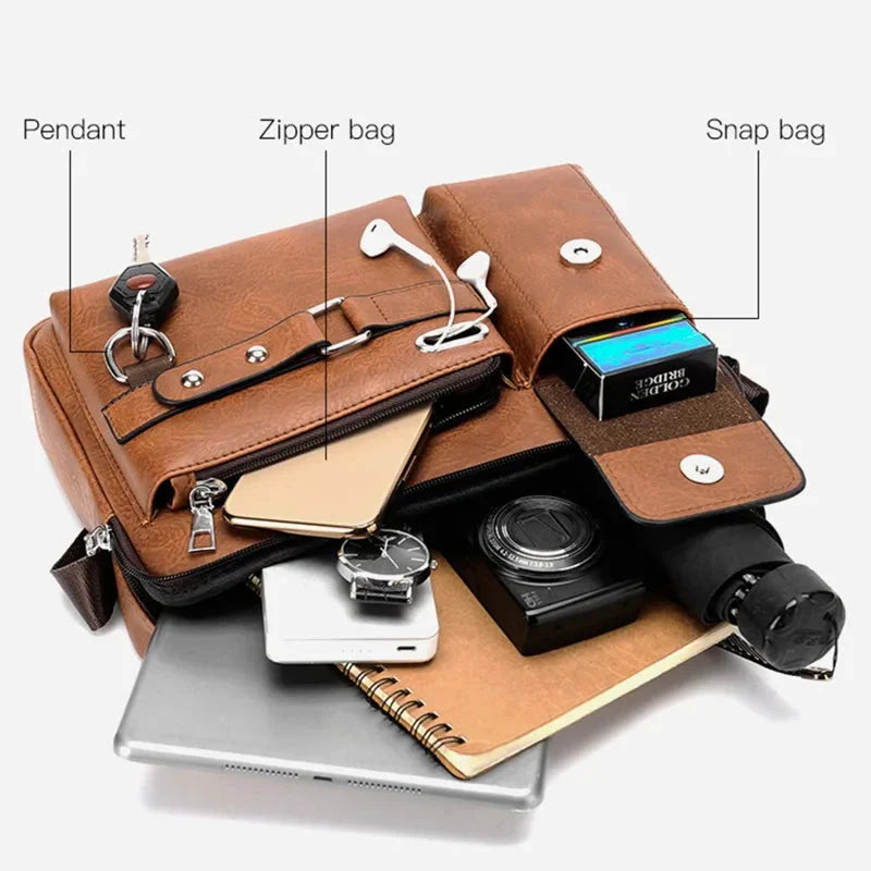 Weixier Classic Men's Leather Bag