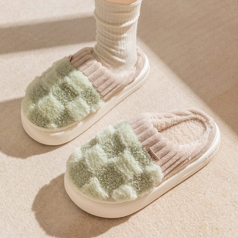 Fashion Plaid Slipper Flip Flop for Women and Men