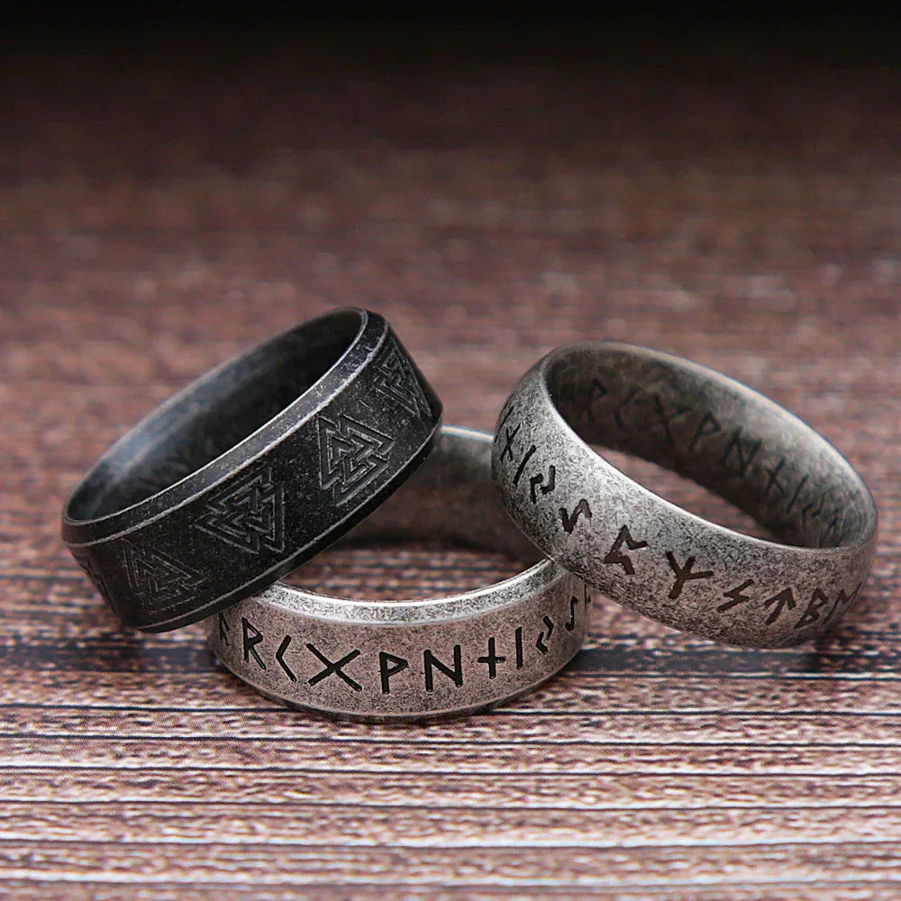 Runethor – Retro Stainless Steel Ring