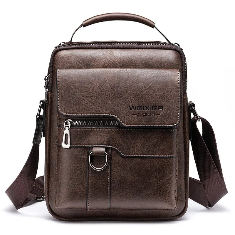 Forgeweix Men's Leather Crossbody Bag