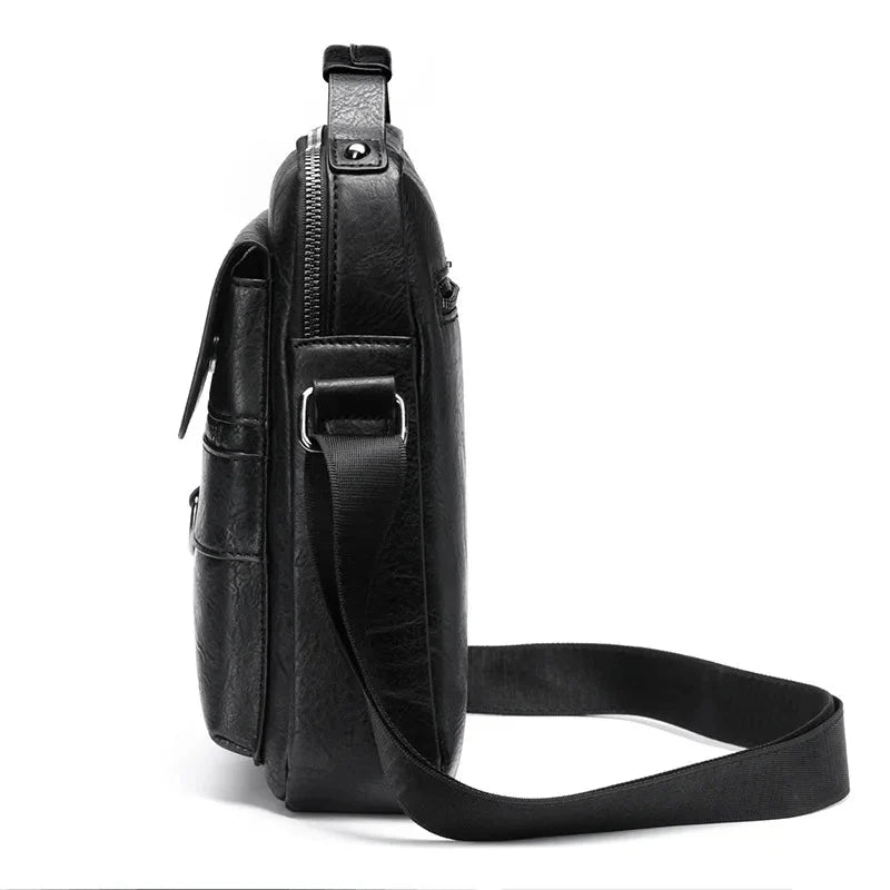 Forgeweix Men's Leather Crossbody Bag
