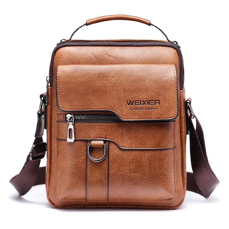 Forgeweix Men's Leather Crossbody Bag