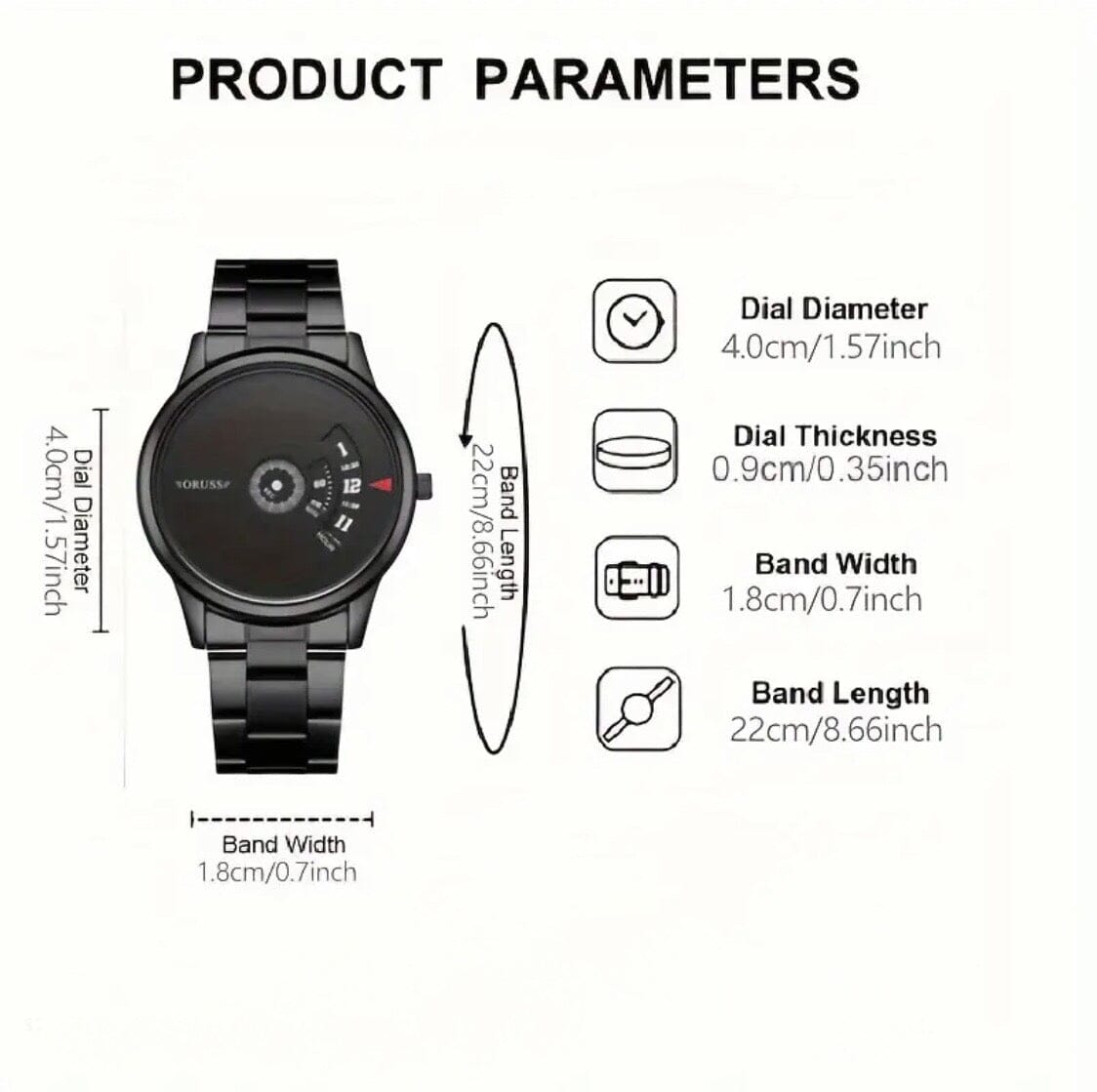 Futuristic Men's Watch ChronoVibe