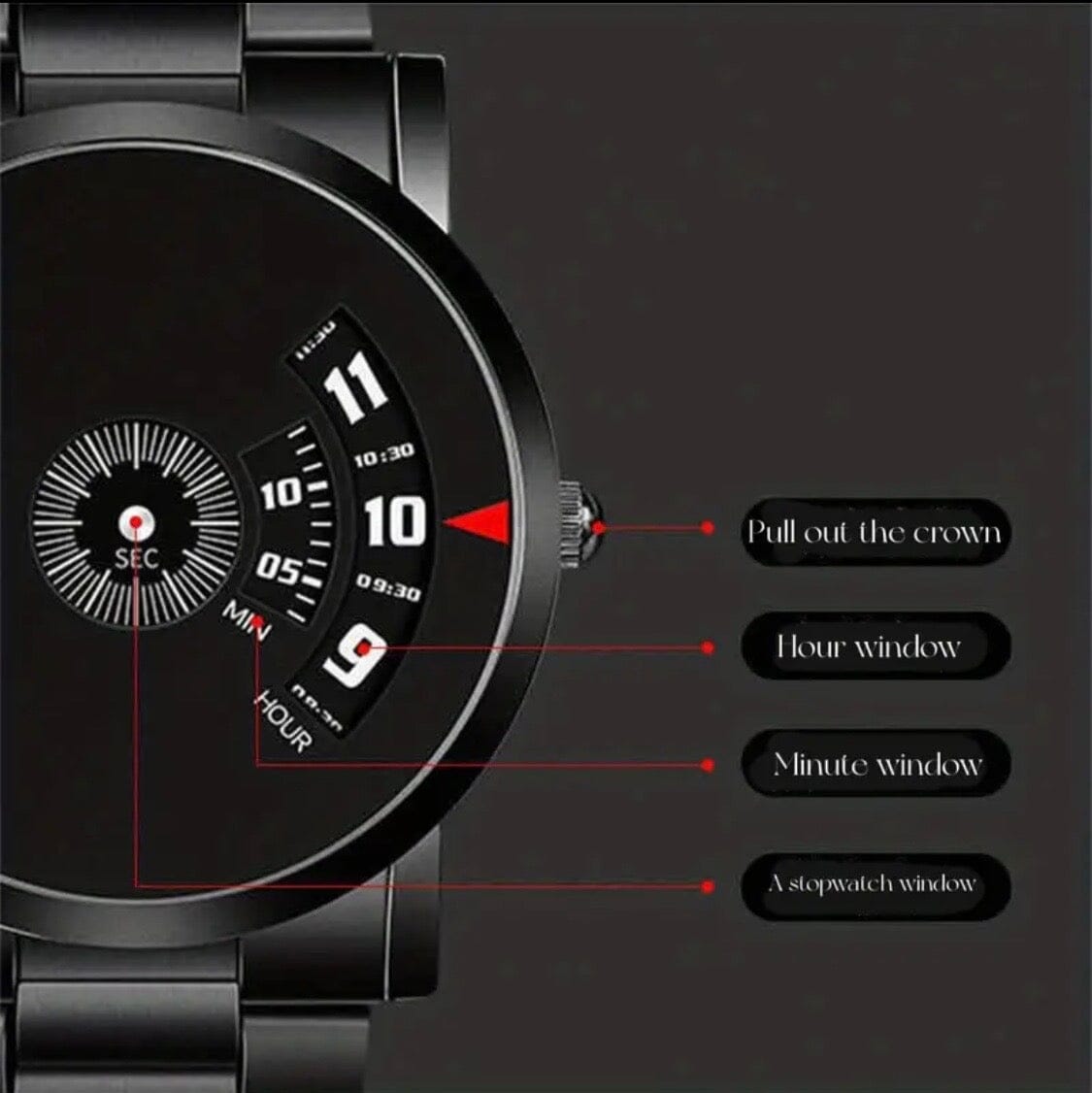 Futuristic Men's Watch ChronoVibe
