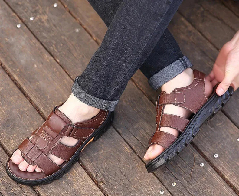 Men's Leather Sandals Comfort Max