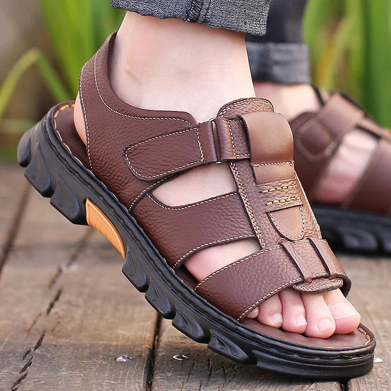 Men's Leather Sandals Comfort Max