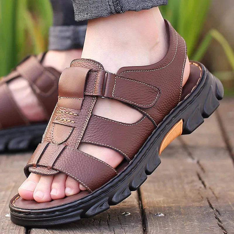 Men's Leather Sandals Comfort Max