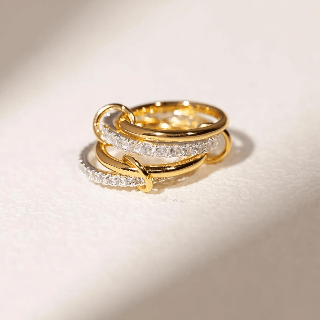 Golden Aura – Hypoallergenic Women’s Ring with Zirconia