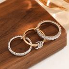 Golden Aura – Hypoallergenic Women’s Ring with Zirconia