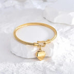 Golden-Heart 18k Gold Plated Women's Bracelets
