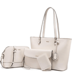 Hand and Shoulder Bags for Women Leather - 3-Piece Set
