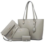 Hand and Shoulder Bags for Women Leather - 3-Piece Set