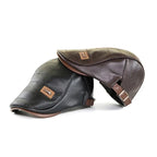 High Quality Trendy Leather Beret
