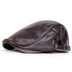 High Quality Trendy Leather Beret