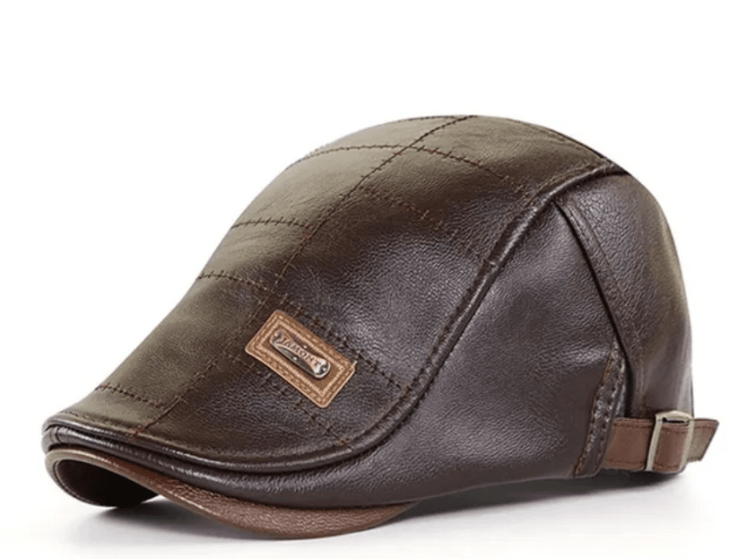 High Quality Trendy Leather Beret
