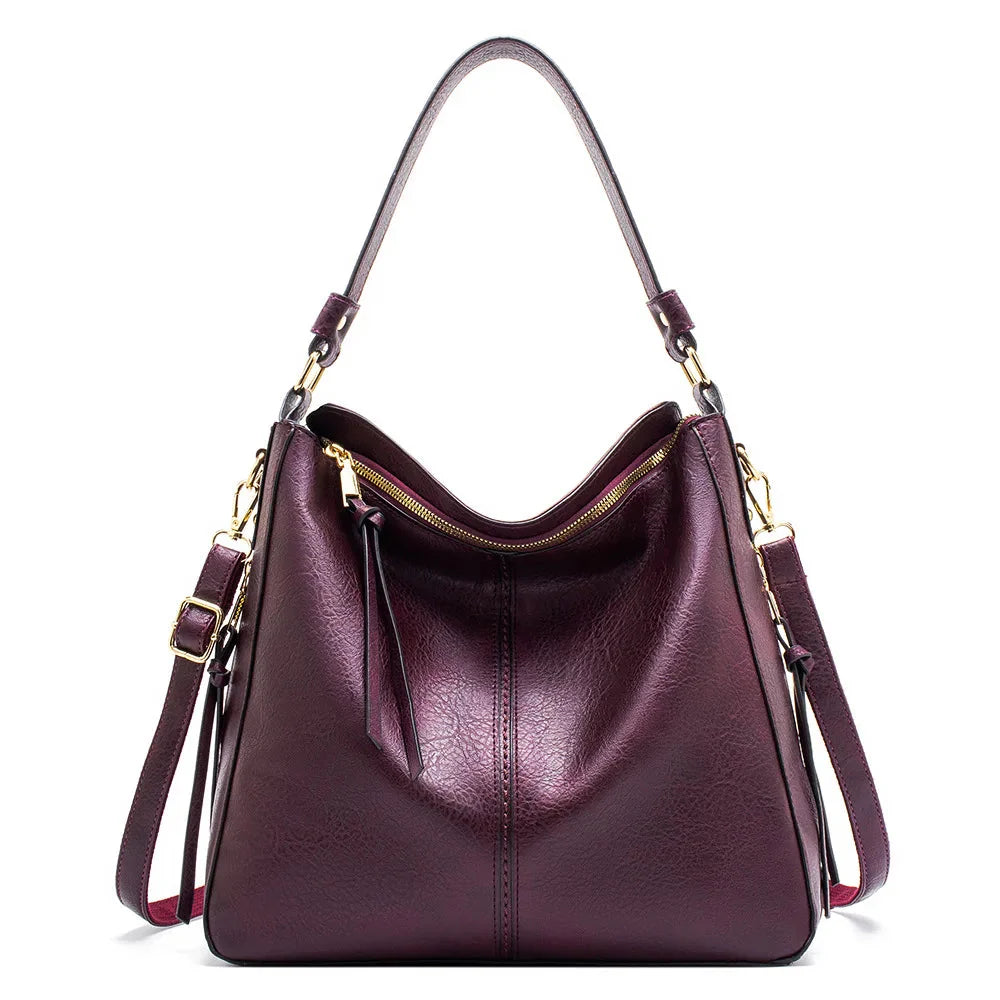 Leather Hobo Bag for Women