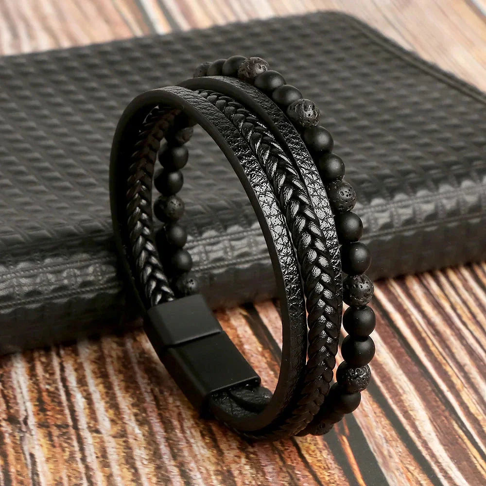 Klaiven – Modern Leather Bracelet