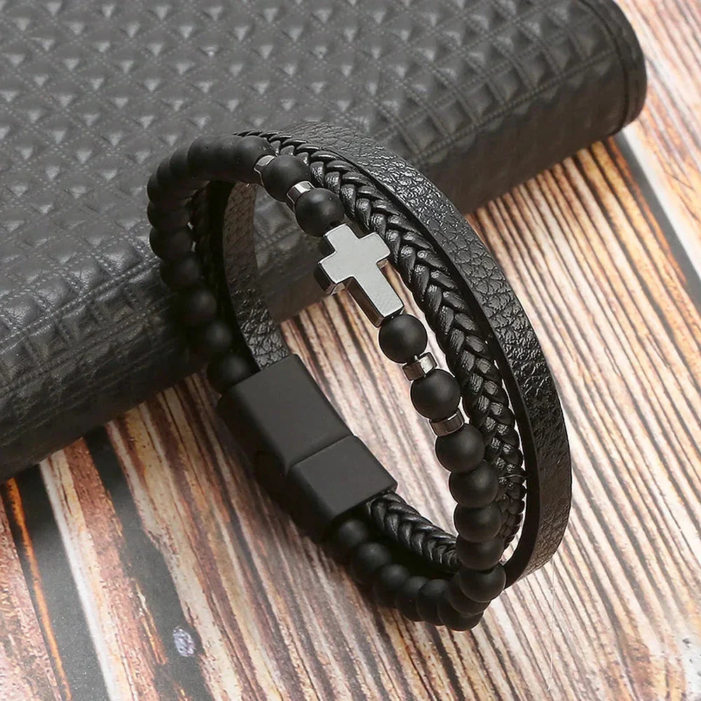 Klaiven – Modern Leather Bracelet