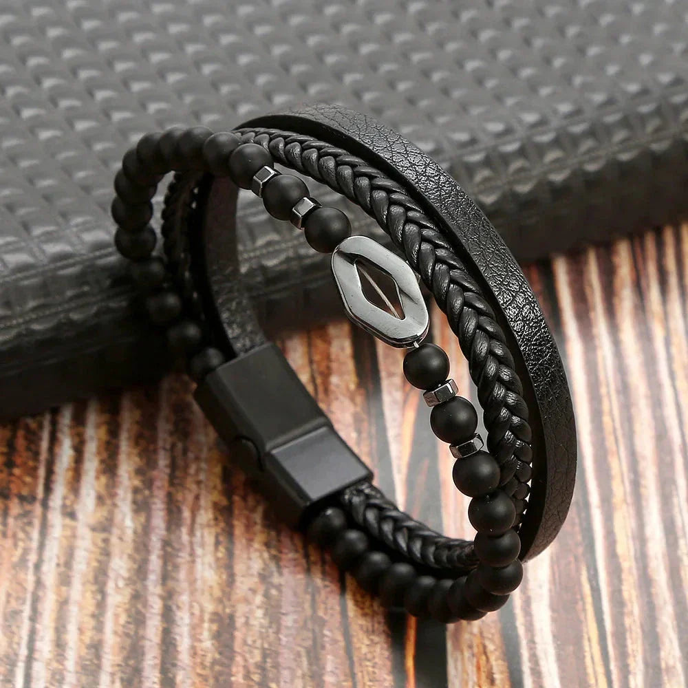 Klaiven – Modern Leather Bracelet