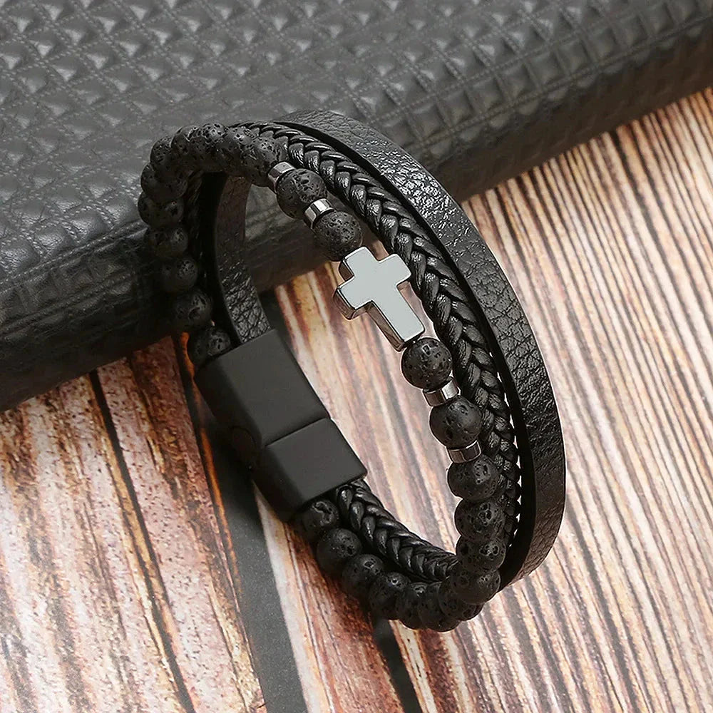 Klaiven – Modern Leather Bracelet