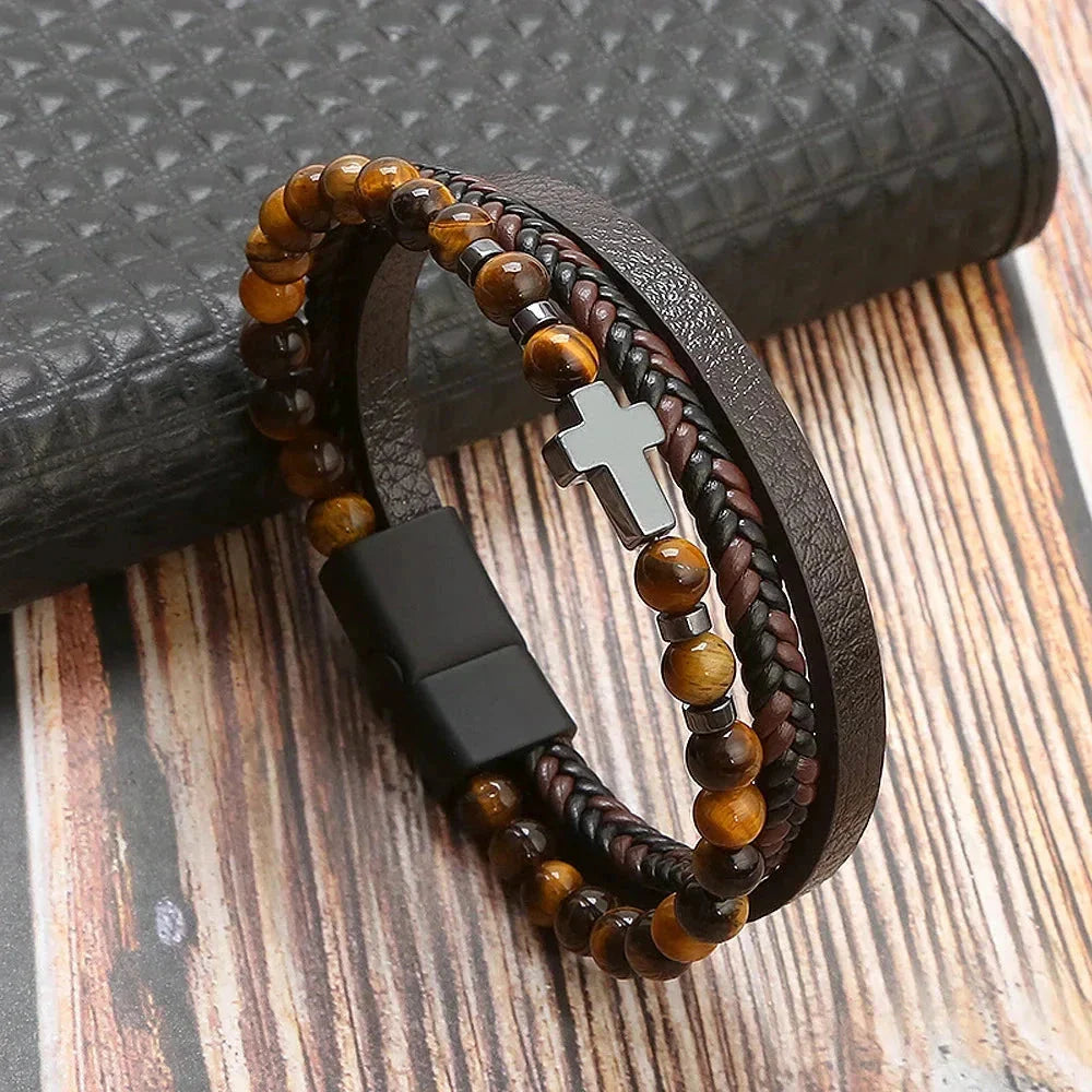 Klaiven – Modern Leather Bracelet