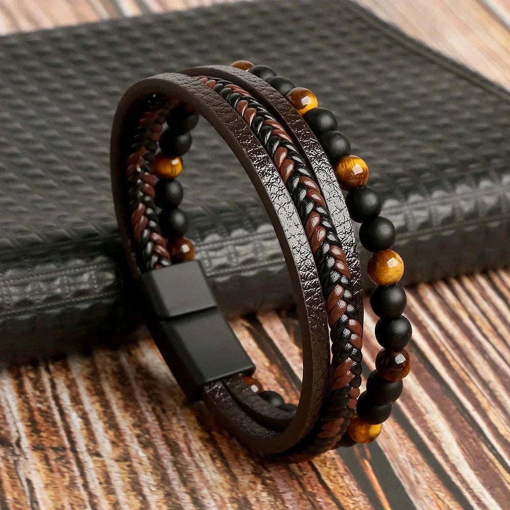Klaiven – Modern Leather Bracelet