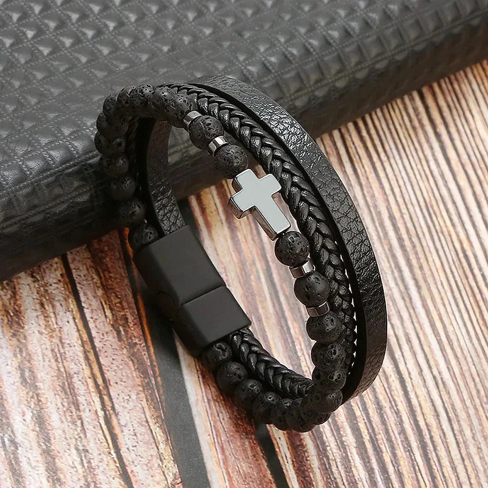 Klaiven – Modern Leather Bracelet