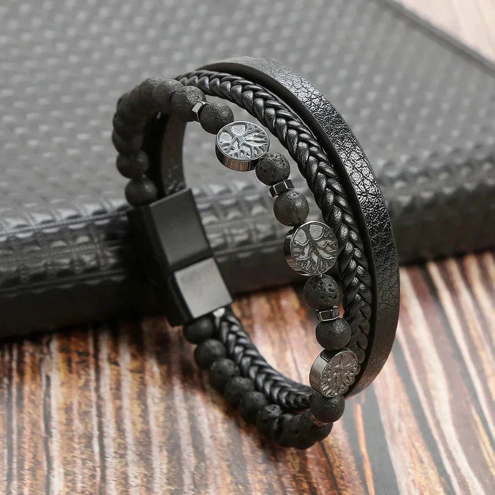 Klaiven – Modern Leather Bracelet