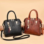 Leather Bag Crocodile Design