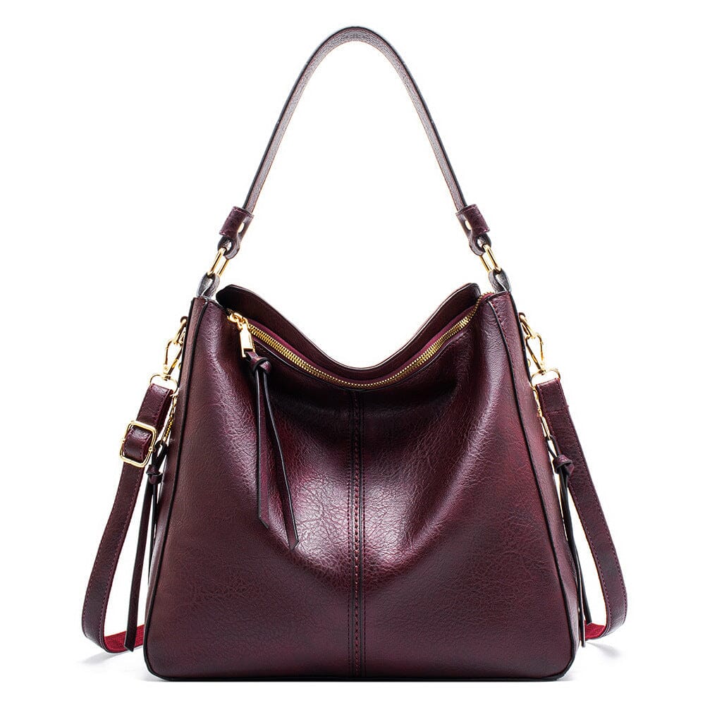 Leather Hobo Bag for Women