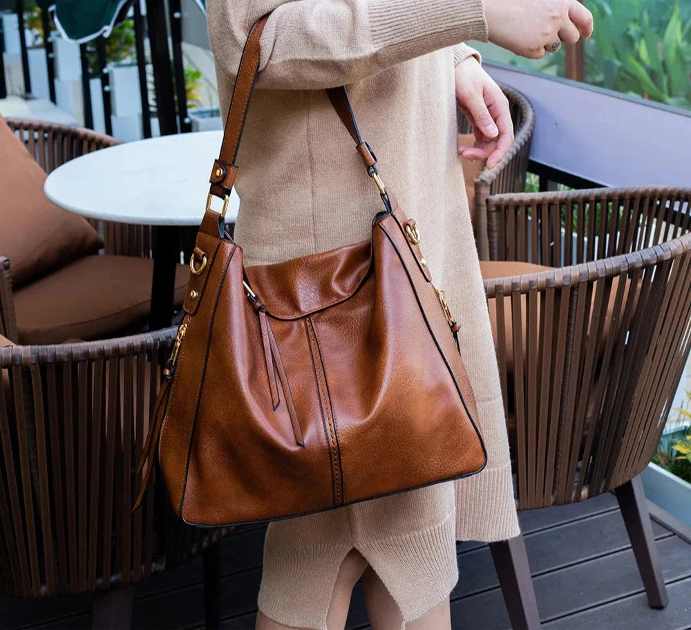 Leather Hobo Bag for Women