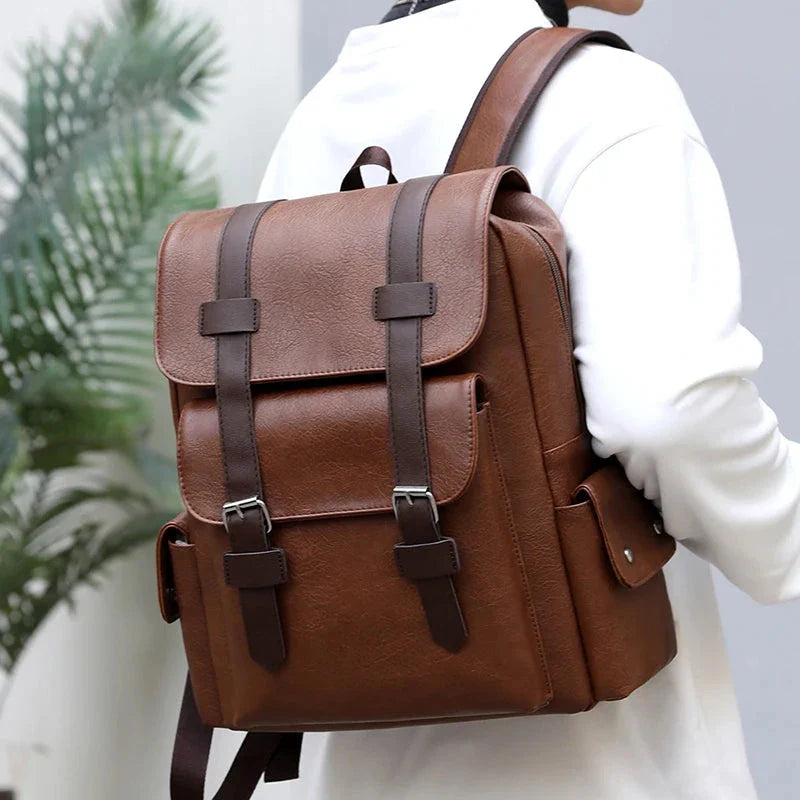 Leather Men's Backpack Balestrine