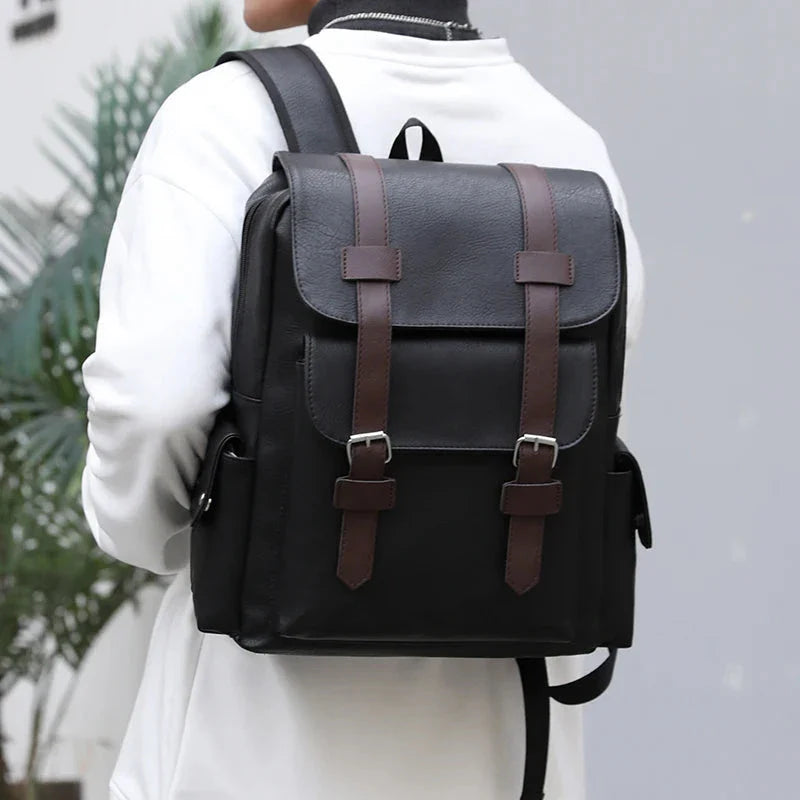 Leather Men's Backpack Balestrine