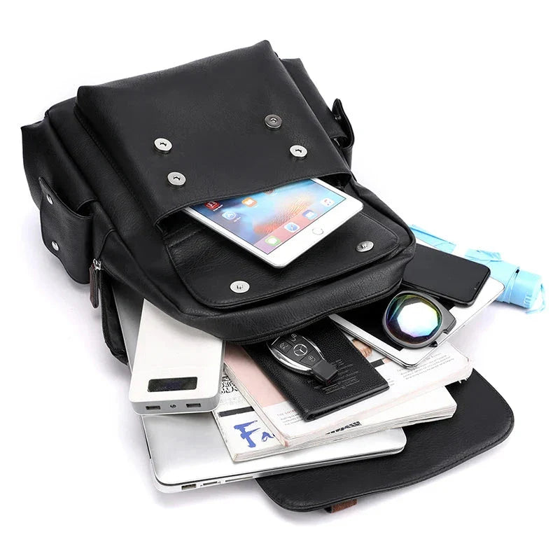 Leather Men's Backpack Balestrine