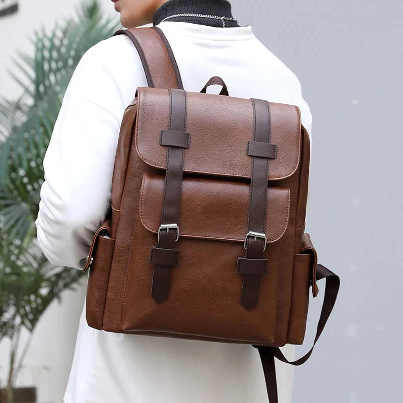 Leather Men's Backpack Balestrine