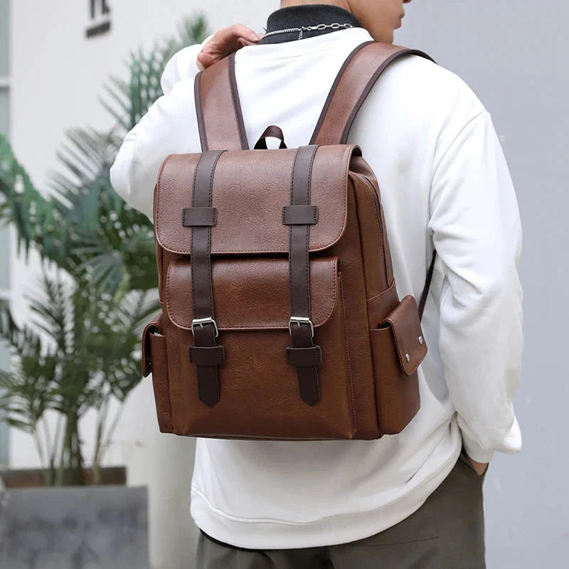 Leather Men's Backpack Balestrine