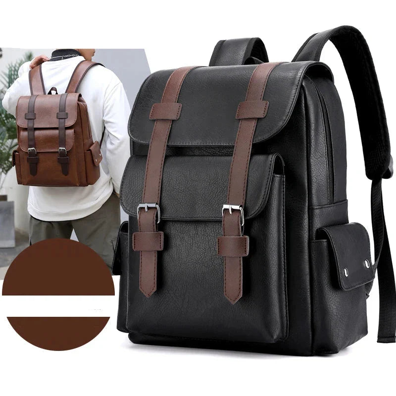 Leather Men's Backpack Balestrine