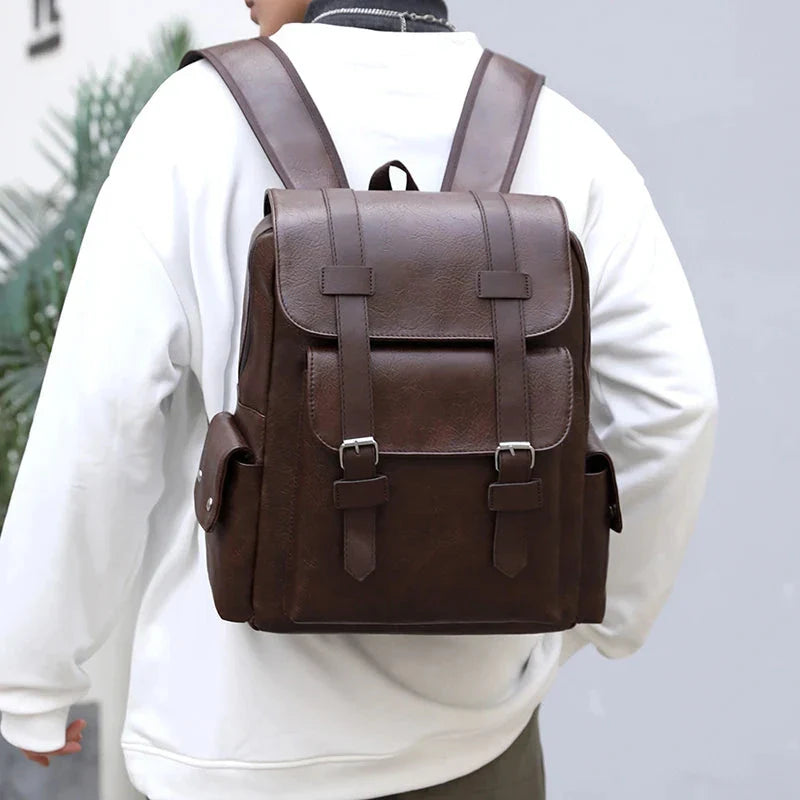 Leather Men's Backpack Balestrine