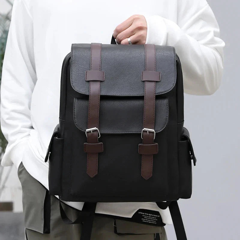 Leather Men's Backpack Balestrine
