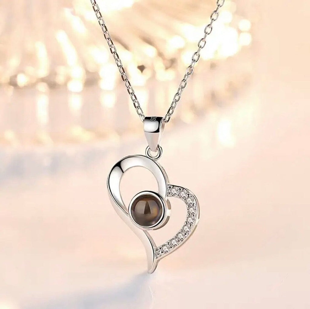 Rose of Love Heart Necklace