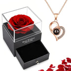 Rose of Love Heart Necklace