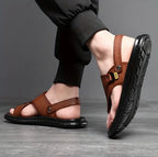 Lucian Leather Grip Sandals